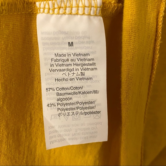 5/$20 J. by J.Crew Mustard Short Sleeve Tee - Picture 6 of 8